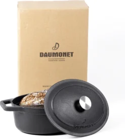 Gietijzeren Braadpan - Sudderpan Zwart Van Daumonet - Ovaal - Ø 29 Cm - 3 Liter - 100% PFAS & PFOA Vrij - Emaille - Geschikt Voor Alle Warmtebronnen - Elektrisch - Gas - Halogeen - Inductie - Keramisch - Vaatwasserbestendig -Home Keuken Winkel 1087x1200