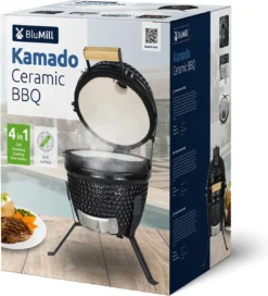 BluMill Kamado BBQ Egg - Kamado 13 Inch - Incl. Vlees Thermometer - Houtskoolbarbecues - Zwart - Ø 27cm -Home Keuken Winkel 1090x1200 1