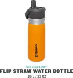 Stanley The IceFlow™ Flip Straw Water Bottle 0,65L - Thermosfles - Saffron -Home Keuken Winkel 1120x1200 1