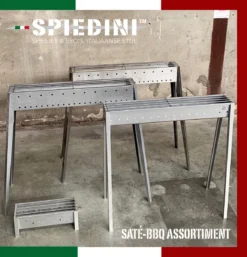 Spiedini Saté-bbq Bali 40 Mini - Kleine, Smalle Houtskoolbarbecue Met Horizontaal Rooster Voor Sate Of Andere Spiesjes - 40 Cm Lang, 11 Cm Breed, 14 Cm Hoog - Ideaal Voor Tuin- Of Open Haard, Of Balkon - Materiaal: Gealuminiseerd Ijzer 14 Spiedini Saté-bbq Bali 40 Mini - Kleine, Smalle Houtskoolbarbecue Met Horizontaal Rooster Voor Sate Of Andere Spiesjes - 40 Cm Lang, 11 Cm Breed, 14 Cm Hoog - Ideaal Voor Tuin- Of Open Haard, Of Balkon - Materiaal: Gealuminiseerd Ijzer -Home Keuken Winkel 1153x1200 2