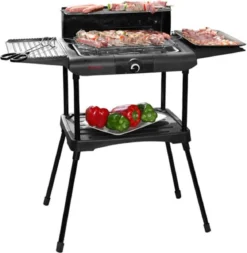 Excellent Electrics Elektrische Barbecue - Grilloppervlak (LxB) 36x24 Cm - 2000W - Zwart -Home Keuken Winkel 1171x1200