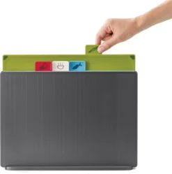 Joseph Joseph Index Large Snijplankenset - Incl. Houder - 34 X 24 Cm - 4 Stuks - Graphite -Home Keuken Winkel 1192x1200 6