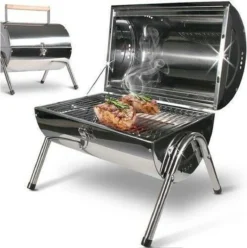 BBQ Collection Houtskoolbarbecue - Cilinder - Chroom -Home Keuken Winkel 1197x1200 11