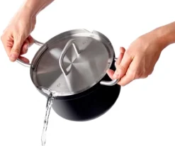 BK Q-linair Master Black Kookpannenset - 5-delig - Veilig Afgietsysteem - Inductie -Home Keuken Winkel 1200x1002