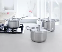 BK Q-linair Master RVS Pannenset - 5-delig - Veilig Afgietsysteem -Home Keuken Winkel 1200x1008