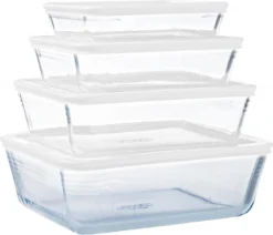 Pyrex - Cook & Freeze Schaal Met Deksel Set Van 8 Stuks - Transparant/Wit 15 Pyrex - Cook & Freeze Schaal Met Deksel Set Van 8 Stuks - Transparant/Wit -Home Keuken Winkel 1200x1030 3