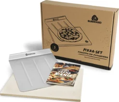 Burnhard Pizzasteen 38 X 30 X 1,5 Cm + Pizzaschep 24 Burnhard Pizzasteen 38 X 30 X 1,5 Cm + Pizzaschep -Home Keuken Winkel 1200x1032 2