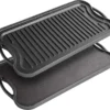 Nuovva Dubbelzijdig Gietijzeren Grillplaat - 50cm X 26cm