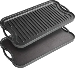 Nuovva Dubbelzijdig Gietijzeren Grillplaat - 50cm X 26cm