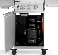 Burnhard Gas BBQ FRED JR. Deluxe - 2 Branders - Incl. Keramische Infraroodbrander & Afdekhoes - Deluxe -Home Keuken Winkel 1200x1135 1