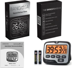 BanGosa® Magnetisch Digitale Kookwekker - Timer - RVS - Keukenwekker Digitaal - Digitale Keuken Timer - Stopwatch Met Magneet -Home Keuken Winkel 1200x1138 1