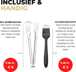 Ozocozy BBQ-ONE Houtskool Tafelbarbecue - Ø30 Cm- Zwart - Incl. Draagtas, Siliconen Bakkwast En RVS-Barbecuetang -Home Keuken Winkel 1200x1141 1