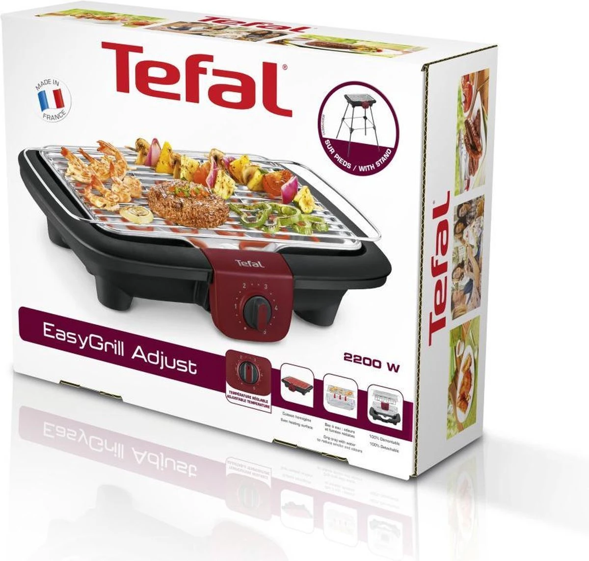 Tefal EasyGrill Elektrische Tafelbarbecue - 35x42 Cm - 2300W 2 Tefal EasyGrill Elektrische Tafelbarbecue - 35x42 Cm - 2300W - Afbeelding 2