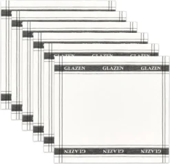 DDDDD Glazendoek / Poleerdoek - White - 6 Stuks -Home Keuken Winkel 1200x1163