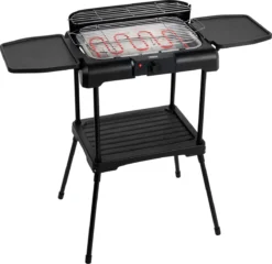 Princess 112250 Elektrische BBQ Met Zijplanken - BBQ - 40x25cm - Met En Zonder Statief Te Gebruiken - Met Zijplankjes - Ook Te Gebruiken Als Tafelgrill - 2200W -Home Keuken Winkel 1200x1164 3