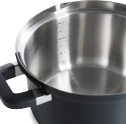 BK Flow Cool Black Glas Kookpannenset - 4-delig - Zwart - Glazen Deksel - Veilig Afgietsysteem - Inductie -Home Keuken Winkel 1200x1182