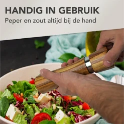 Nimma® Peper En Zoutmolen Set - Incl Navul Lepel - Verstelbare Maalgraad - Acacia Hout -Home Keuken Winkel 1200x1198 21