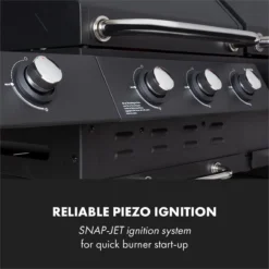 Klarstein Kingsville Double Barbecue - Houtskool- En Gasbarbecue - Smoker BBQ - Inclusief Deksels En Thermometer - Met 2 Roosters - Zwart -Home Keuken Winkel 1200x1200 1002