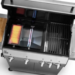 Burnhard Gas BBQ Big FRED Deluxe - 4 Branders - Incl. Keramische Infraroodbrander & Afdekhoes - Deluxe -Home Keuken Winkel 1200x1200 1028