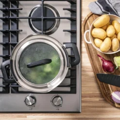 BK Flow Cool Black Glas Kookpannenset - 4-delig - Zwart - Glazen Deksel - Veilig Afgietsysteem - Inductie -Home Keuken Winkel 1200x1200 103