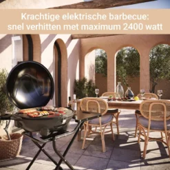 SUNTEC Elektrische BBQ 9493 - Geschikt Voor Buiten Als Tafelbarbecue Of Staande Barbecue - Barbecue Voor Balkon, Terras, Tuin En Camping - Elektrisch Barbecueën Met Max. 2400 Watt - Mobiel Onderstel -Home Keuken Winkel 1200x1200 1052