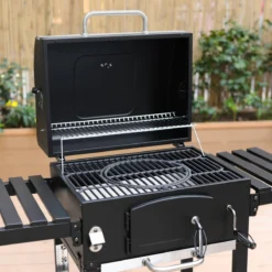 Alice's Garden Houtskool BBQ Bernard - Smoker - Verstelbare Houtskoolbak - Zwart -Home Keuken Winkel 1200x1200 1061