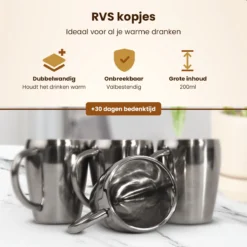 Lupine Beker RVS Dubbelwandig 200ml Lang Warm Set Van 2 Kopjes Mooie Set Bekers Van Roestvrij Staal -Home Keuken Winkel 1200x1200 1093