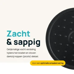 MOA Gietijzeren Braadpan - Inhoud 4,75 Liter - 26CM - Rond - Alle Warmtebronnen - Ook Voor Inductie - Gewicht 5,8 Kg - Bordeaux Rood - MC26BR -Home Keuken Winkel 1200x1200 138