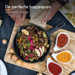 Ocina Gietijzeren Pan – ø30,5cm - Skillet - Koekenpan – Hapjespan – Koekenpan Inductie – Koekenpannenset - Gietijzeren Pan Bbq - Gietijzer -Home Keuken Winkel 1200x1200 15