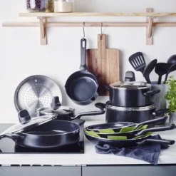 GreenPan Memphis Pannenset - 20-delig - Zwart - Inductie - PFAS-vrij -Home Keuken Winkel 1200x1200 169