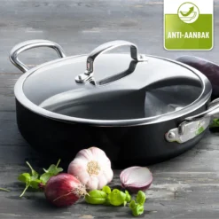 GreenPan Barcelona Infinity Pro Hapjespan Met Deksel 30cm - Zwart - Inductie - PFAS-vrij -Home Keuken Winkel 1200x1200 173