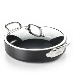 GreenPan Barcelona Infinity Pro Hapjespan Met Deksel 30cm - Zwart - Inductie - PFAS-vrij -Home Keuken Winkel 1200x1200 180