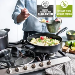 GreenPan Memphis Hapjespan 28cm - Zwart - Inductie - PFAS-vrij -Home Keuken Winkel 1200x1200 268