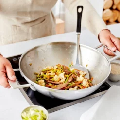 Demeyere Industry 5 RVS Wokpan – Wokpan Inductie – 30 Cm –2 Handvaten – PTFE-vrij -Home Keuken Winkel 1200x1200 314