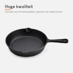 Ocina Gietijzeren Pan – Set Van 3 Stuks – ø25cm, ø19.5cm En ø16cm - Skillet - Koekenpan – Hapjespan – Koekenpan Inductie – Koekenpannenset - Gietijzeren Pan Bbq - Gietijzer - Incl. Receptenboek -Home Keuken Winkel 1200x1200 326