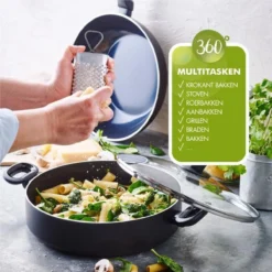 Greenpan Torino Keramische Hapjespan - 28 Cm - Met Glazen Deksel -Home Keuken Winkel 1200x1200 35