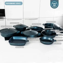 Westinghouse Performance Series - Wokpan Inductie - 28cm Luxe Wok Met Deksel - Blauw - Geschikt Voor Alle Warmtebronnen -Home Keuken Winkel 1200x1200 480