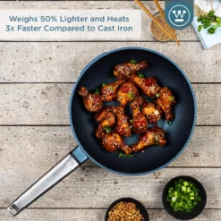 Westinghouse Performance Series - Wokpan Inductie - 28cm Luxe Wok Met Deksel - Blauw - Geschikt Voor Alle Warmtebronnen -Home Keuken Winkel 1200x1200 482