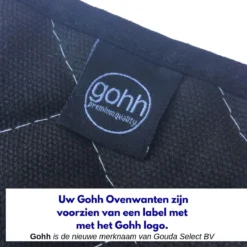 Gohh 2 Canvas Ovenhandschoenen Ovenwanten Zwart - 33 Cm (tot 300 Graden) -Home Keuken Winkel 1200x1200 488