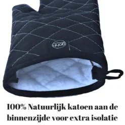Gohh 2 Canvas Ovenhandschoenen Ovenwanten Zwart - 33 Cm (tot 300 Graden) -Home Keuken Winkel 1200x1200 489