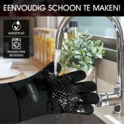 Sense Of Taste Ovenwanten - 2 Stuks - Ovenhandschoenen - Hittebestendig - 230°C - Siliconen - Zwart - Koken - Extra Lang -Home Keuken Winkel 1200x1200 491