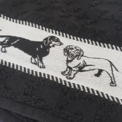 DDDDD Saar - 2x Theedoek & 2x Keukendoek - Black -Home Keuken Winkel 1200x1200 504