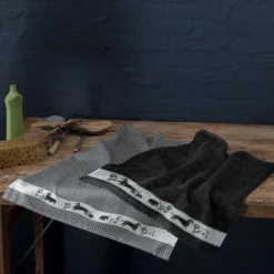 DDDDD Saar - 2x Theedoek & 2x Keukendoek - Black -Home Keuken Winkel 1200x1200 505