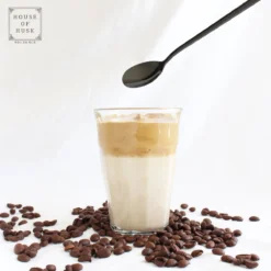 House Of Husk Latte Macchiato Lepels Set - Lange Theelepels - Koffielepels - Longdrinklepels - Sorbetlepels - Barlepel - RVS - 6 Stuks - 20CM - Zwart -Home Keuken Winkel 1200x1200 539