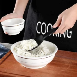 Doodadeals® Siliconen Rijstlepel - Rijst Opscheplepel - Rijstlepel Kunststof - Zwart - 1 Stuk -Home Keuken Winkel 1200x1200 605