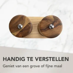 Nimma® Peper En Zoutmolen Set - Incl Navul Lepel - Verstelbare Maalgraad - Acacia Hout -Home Keuken Winkel 1200x1200 616