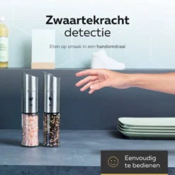 101Products Peper- & Zoutmolen Elektrisch - USB Oplaadbaar - Pepermolen - Zoutmolen - RVS -Home Keuken Winkel 1200x1200 624