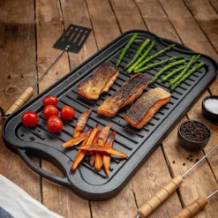 Nuovva Dubbelzijdig Gietijzeren Grillplaat - 50cm X 26cm -Home Keuken Winkel 1200x1200 67
