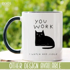 I Work Hard Kat Mok - Katten - Juf Cadeau - Meester Cadeau - Verjaardagscadeau - Cadeau - Verjaardag Cadeau Man - Cadeau Voor Man - Cadeau Voor Vrouw - Mokken - Theeglazen - Koffiekopjes -Home Keuken Winkel 1200x1200 784