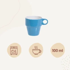 Orange85 Koffiekopjes - Met Houder - Set Van 6 - Gekleurd - 300 Ml - Keramiek -Home Keuken Winkel 1200x1200 806